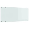 Konyhai hátfal 2 pcs fehér 100 x 50 cm edzett üveg