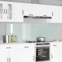 Konyhai hátfal 2 pcs fehér 100 x 60 cm edzett üveg