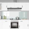 Konyhai hátfal 2 pcs fehér 100 x 60 cm edzett üveg