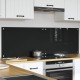 Konyhai splashback fekete 80 x 50 x 0.8 cm edzett üveg