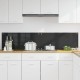 Konyhai splashback fekete 90 x 40 x 0.8 cm edzett üveg