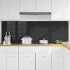 Konyhai hátfal 2 pcs fekete 90 x 60 cm edzett üveg