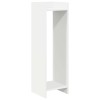 Növényállvány polcokkal 2 pcs fehér 30 x 30 x 100 cm mérnöki fa
