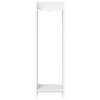 Növényállvány polcokkal 2 pcs fehér 30 x 30 x 100 cm mérnöki fa