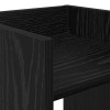 Növényállvány 2 pcs fekete tölgy 30 x 30 x 100 cm mérnöki fa