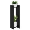 Növényállvány 2 pcs fekete tölgy 30 x 30 x 100 cm mérnöki fa