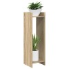 Növényállvány 2 pcs sonoma tölgy 30 x 30 x 100 cm mérnöki fa