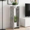 Növényállvány beton szürke 30 x 30 x 100 cm mérnöki fa