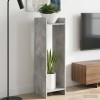 Növényállvány 2 pcs beton szürke 30 x 30 x 100 cm mérnöki fa