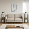 Növényállvány 2 pcs beton szürke 30 x 30 x 100 cm mérnöki fa