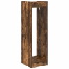 Növényállvány 2 pcs füstölt tölgy 30 x 30 x 100 cm mérnöki fa