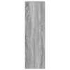 Növényállvány 2 pcs szürke sonoma 30 x 30 x 100 cm mérnöki fa