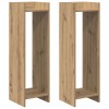 Növényállvány 2 pcs kézműves tölgy 30 x 30 x 100 cm mérnöki fa