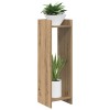 Növényállvány 2 pcs kézműves tölgy 30 x 30 x 100 cm mérnöki fa
