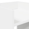 Növényállvány polcokkal fehér 30 x 30 x 80 cm mérnöki fa