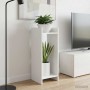 Növényállvány polcokkal 2 pcs fehér 30 x 30 x 80 cm mérnöki fa