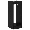 Növényállvány 2 pcs fekete tölgy 30 x 30 x 80 cm mérnöki fa
