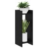 Növényállvány 2 pcs fekete tölgy 30 x 30 x 80 cm mérnöki fa