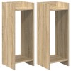 Növényállvány 2 pcs sonoma tölgy 30 x 30 x 80 cm mérnöki fa
