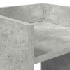 Növényállvány polcokkal beton szürke 30 x 30 x 80 cm mérnöki fa