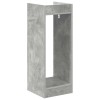 Növényállvány polcokkal beton szürke 30 x 30 x 80 cm mérnöki fa