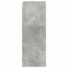Növényállvány polcokkal beton szürke 30 x 30 x 80 cm mérnöki fa