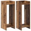 Növényállvány 2 pcs öreg fa 30 x 30 x 80 cm mérnöki fa