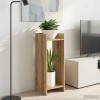 Növényállvány 2 pcs kézműves tölgy 30 x 30 x 80 cm mérnöki fa