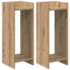Növényállvány 2 pcs kézműves tölgy 30 x 30 x 80 cm mérnöki fa