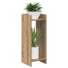Növényállvány 2 pcs kézműves tölgy 30 x 30 x 80 cm mérnöki fa