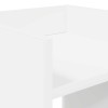 Növényállvány polcokkal 2 pcs fehér 30 x 30 x 60 cm mérnöki fa