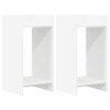 Növényállvány polcokkal 2 pcs fehér 30 x 30 x 60 cm mérnöki fa
