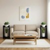 Növényállvány polcokkal fekete tölgy 30 x 30 x 60 cm mérnöki fa