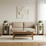 Növényállvány 2 pcs sonoma tölgy 30 x 30 x 60 cm mérnöki fa