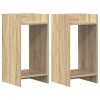 Növényállvány 2 pcs sonoma tölgy 30 x 30 x 60 cm mérnöki fa