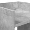 Növényállvány polcokkal beton szürke 30 x 30 x 60 cm mérnöki fa