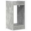 Növényállvány polcokkal beton szürke 30 x 30 x 60 cm mérnöki fa
