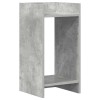 Növényállvány polcokkal beton szürke 30 x 30 x 60 cm mérnöki fa