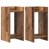 Növényállvány 2 pcs öreg fa 30 x 30 x 60 cm mérnöki fa
