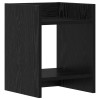 Növényállvány 2 pcs fekete tölgy 30 x 30 x 40 cm mérnöki fa