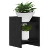 Növényállvány 2 pcs fekete tölgy 30 x 30 x 40 cm mérnöki fa