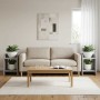 Növényállvány 2 pcs beton szürke 30 x 30 x 40 cm mérnöki fa