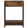 Növényállvány 2 pcs füstölt tölgy 30 x 30 x 40 cm mérnöki fa
