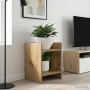 Növényállvány 2 pcs kézműves tölgy 30 x 30 x 40 cm mérnöki fa