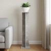 Növényállvány beton szürke 25 x 25,5 x 100,5 cm mérnöki fa