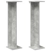 Növényállvány 2 pcs beton szürke 25 x 25,5 x 100,5 cm
