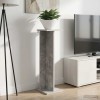 Növényállvány beton szürke 25 x 25,5 x 80,5 cm mérnöki fa