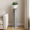 Növényállvány beton szürke 25 x 25,5 x 80,5 cm mérnöki fa