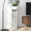 Növényállvány 2 pcs beton szürke 25 x 25,5 x 80,5 cm mérnöki fa