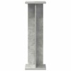 Növényállvány 2 pcs beton szürke 25 x 25,5 x 80,5 cm mérnöki fa